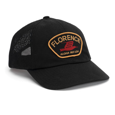 Color:Black-Florence Iwa Trucker Hat