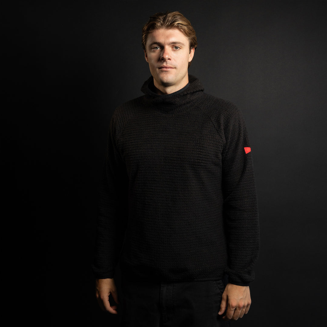 Color:Black-Polartec® Alpha Direct Hooded Fleece