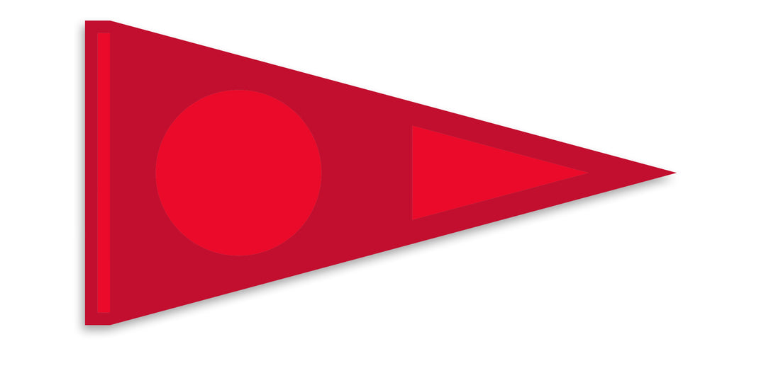 Red Burgee Florence Marine X Logo