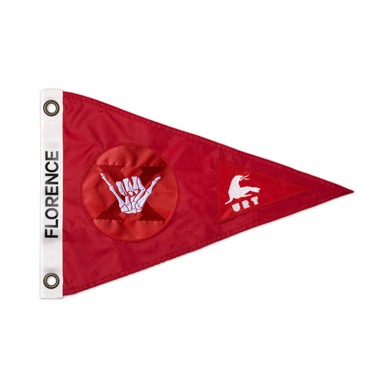 Color:Red-C4 10th Anniversary Burgee Flag