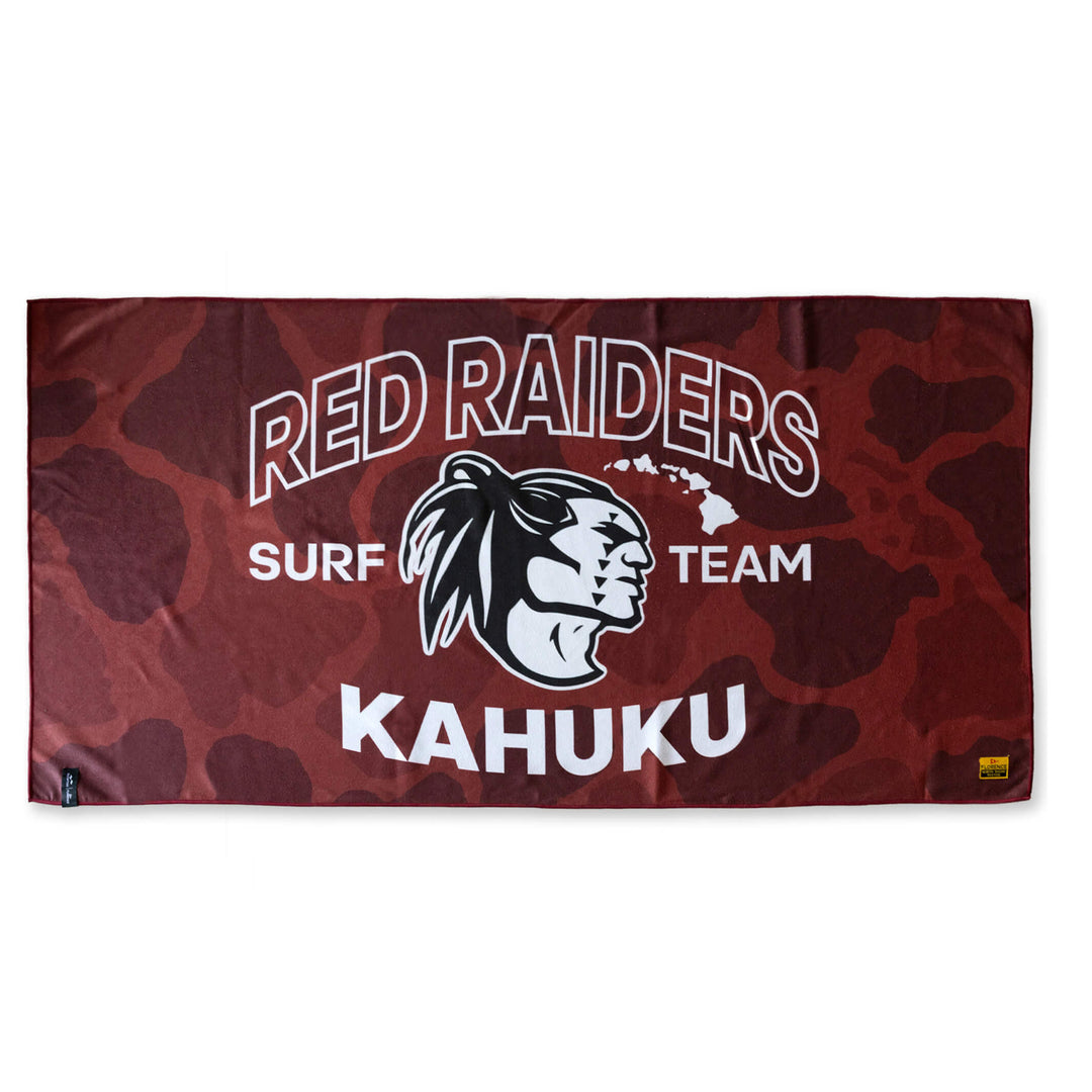 Color:Multi-Kahuku Red Raiders Performance Quick Dry Towel