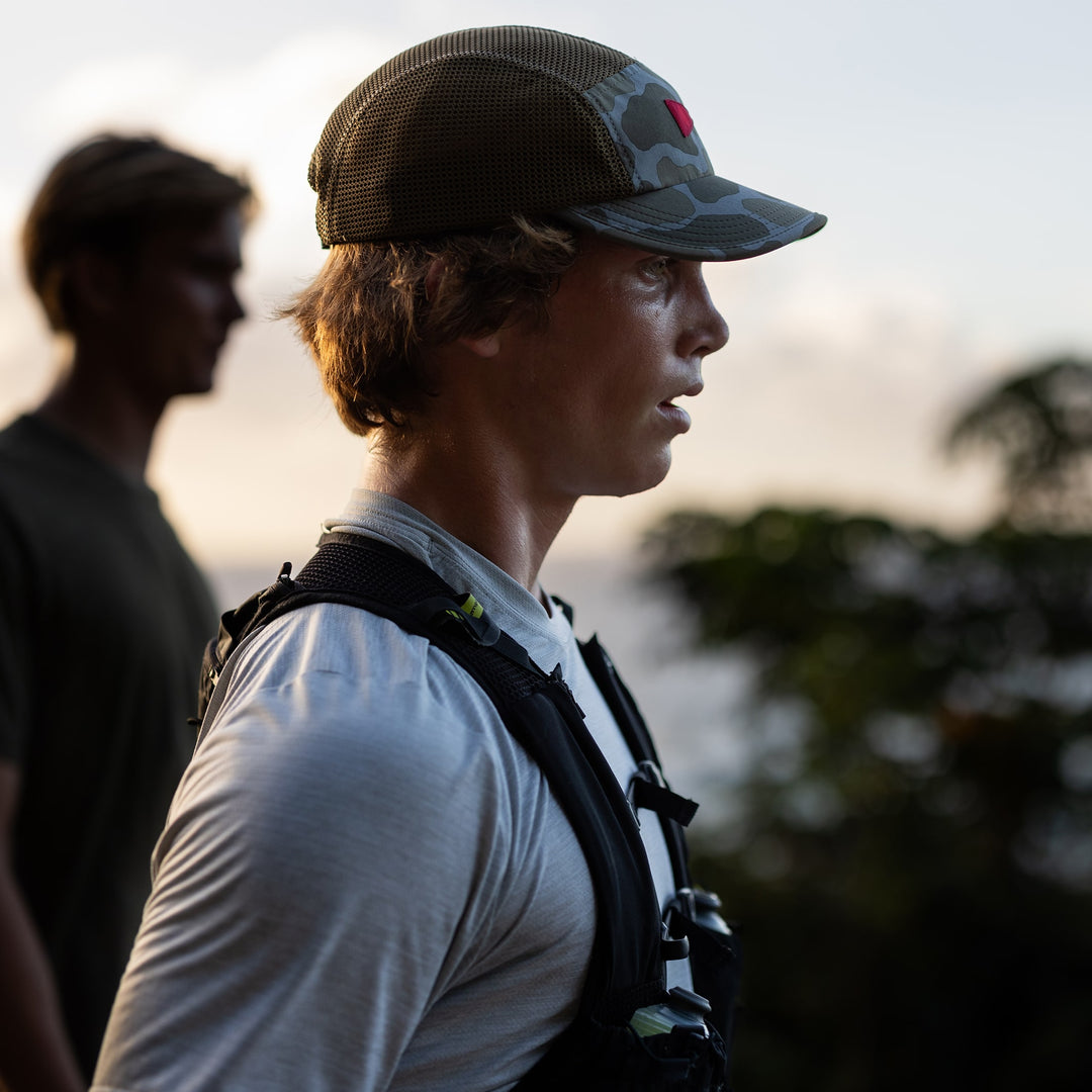 Color:Burnt Olive Camo-Florence Airtex Unstructured Hat