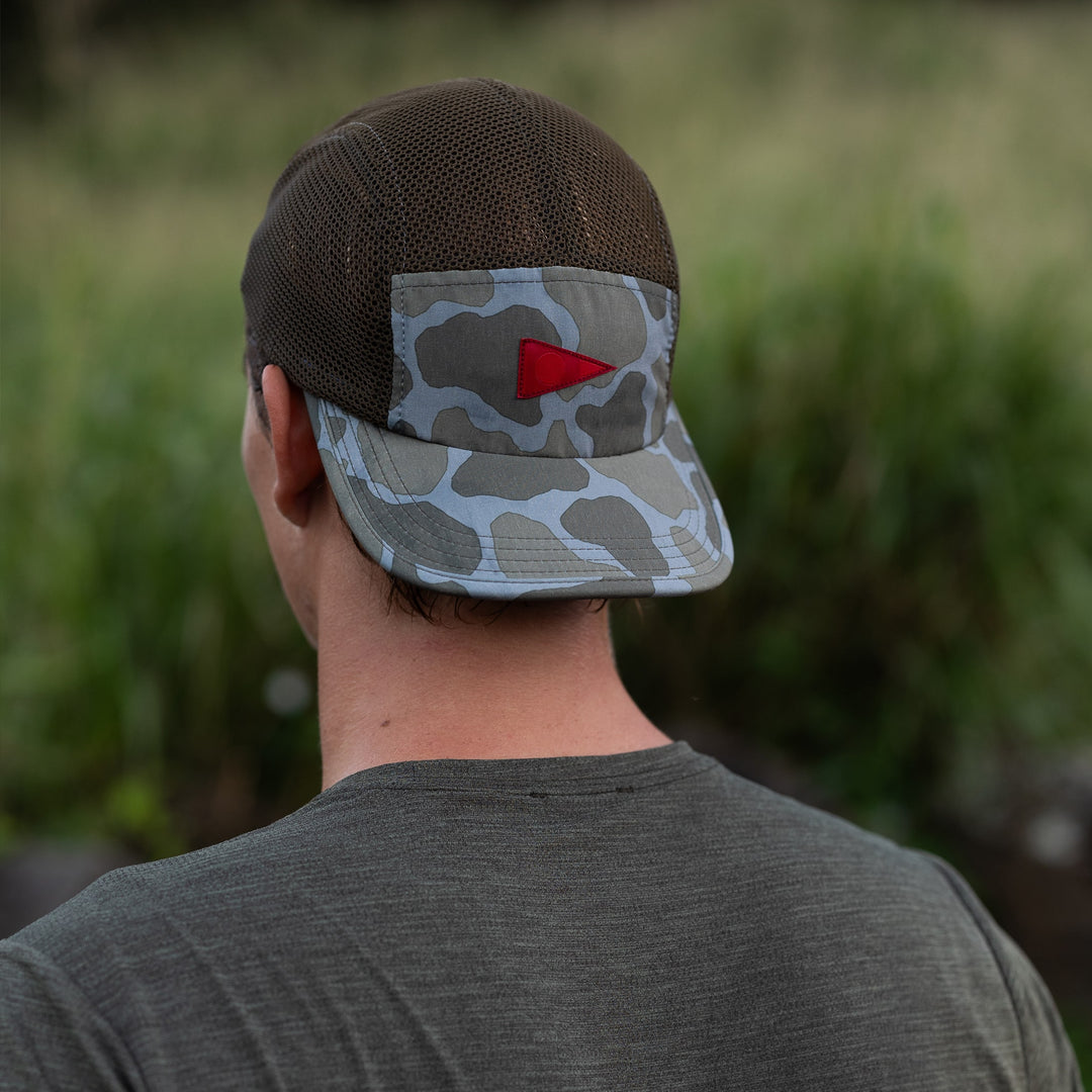 Color:Burnt Olive Camo-Florence Airtex Unstructured Hat