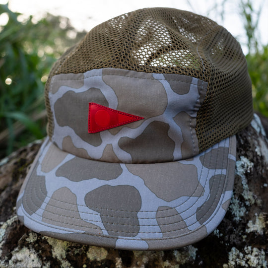 Color:Burnt Olive Camo-Florence Airtex Unstructured Hat