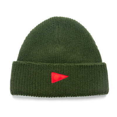 Color:Burnt Olive-Florence Burgee Wool Beanie