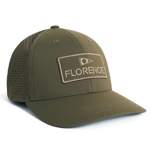 Color:Burnt Olive-Florence Airtex Trucker Hat