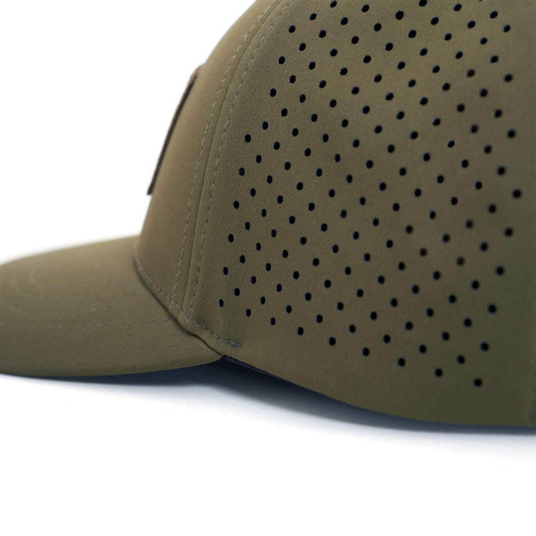 Color:Burnt Olive-Florence Airtex Trucker Hat