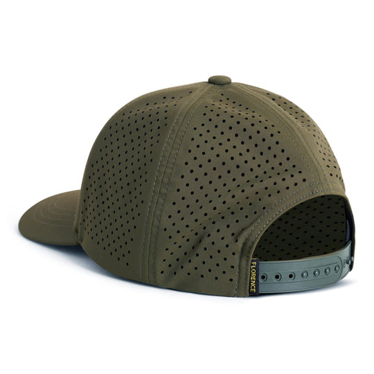 Color:Burnt Olive-Florence Airtex Trucker Hat -alt