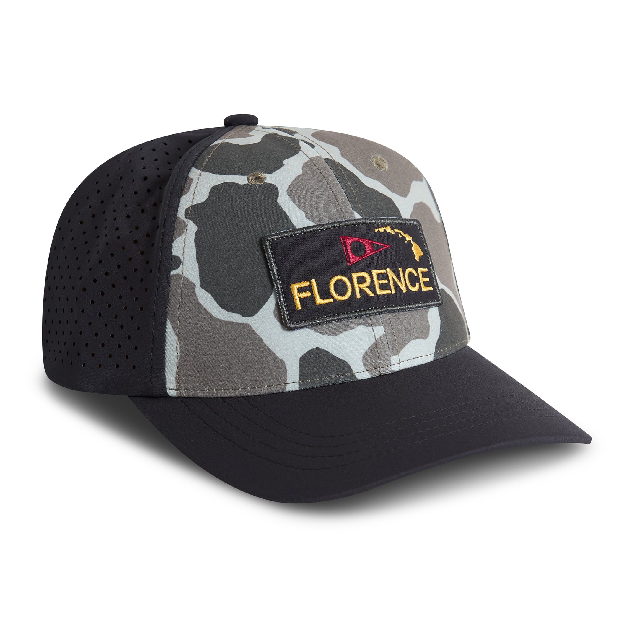 Camo Airtex Trucker Hat – Florence Marine X