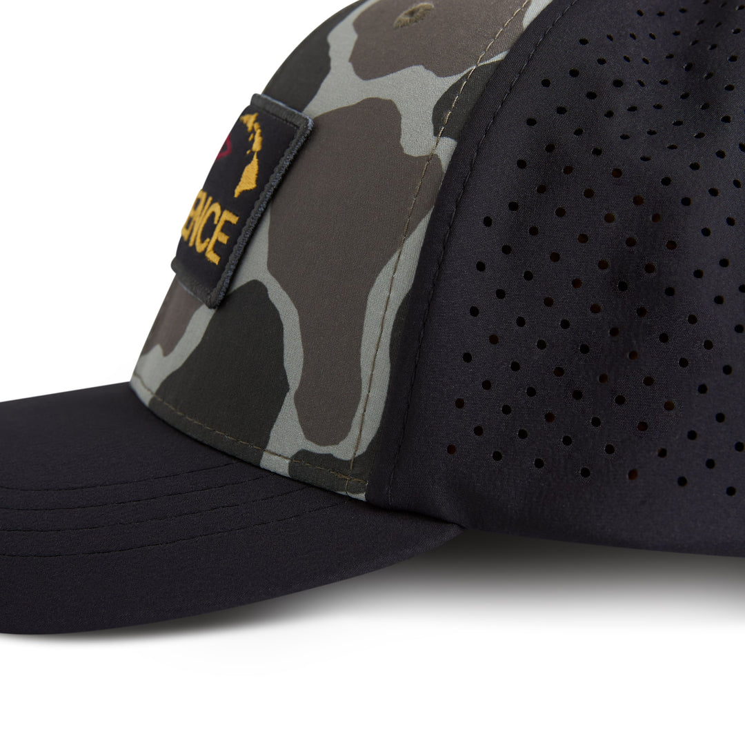 Color:Tundra Camo-Florence Camo Airtex Trucker Hat