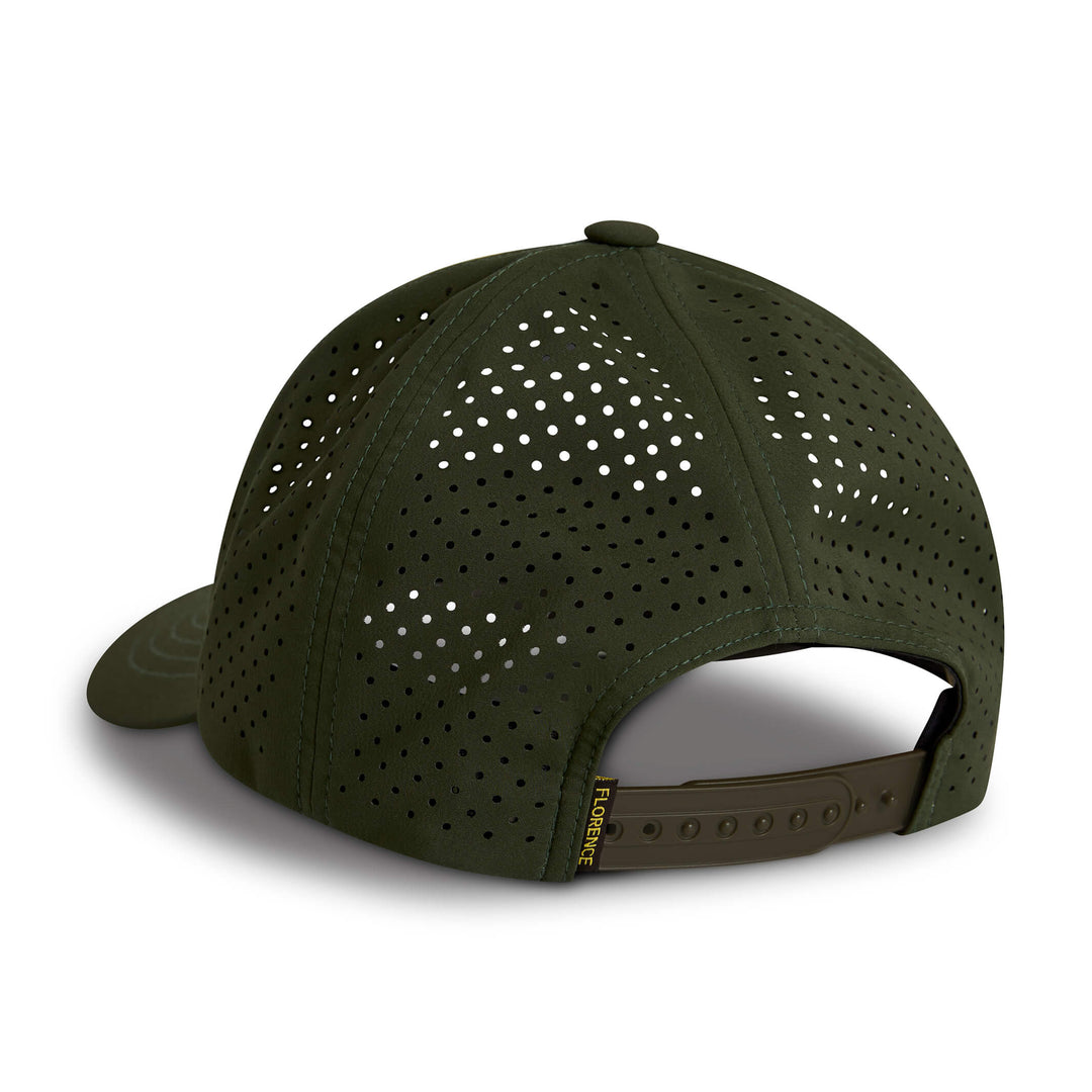 Color:Tropic Green Camo-Florence Camo Airtex Trucker Hat -alt