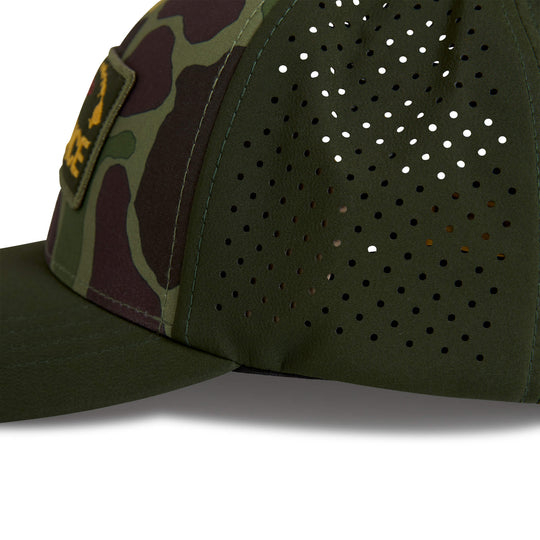 Color:Tropic Green Camo-Florence Camo Airtex Trucker Hat