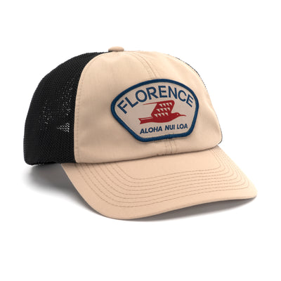 Color:Tan-Florence Iwa Trucker Hat