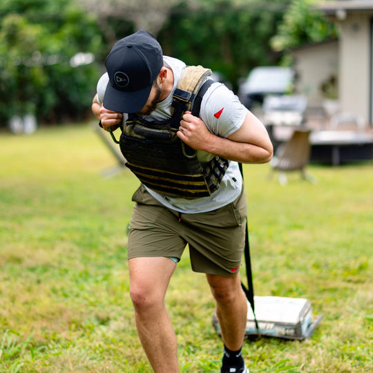 Color:Black-Cordura® Airtex Delta Trucker Hat -alt