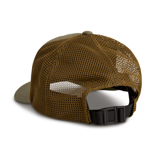Color:Burnt Olive-Florence Island Trucker Hat -alt