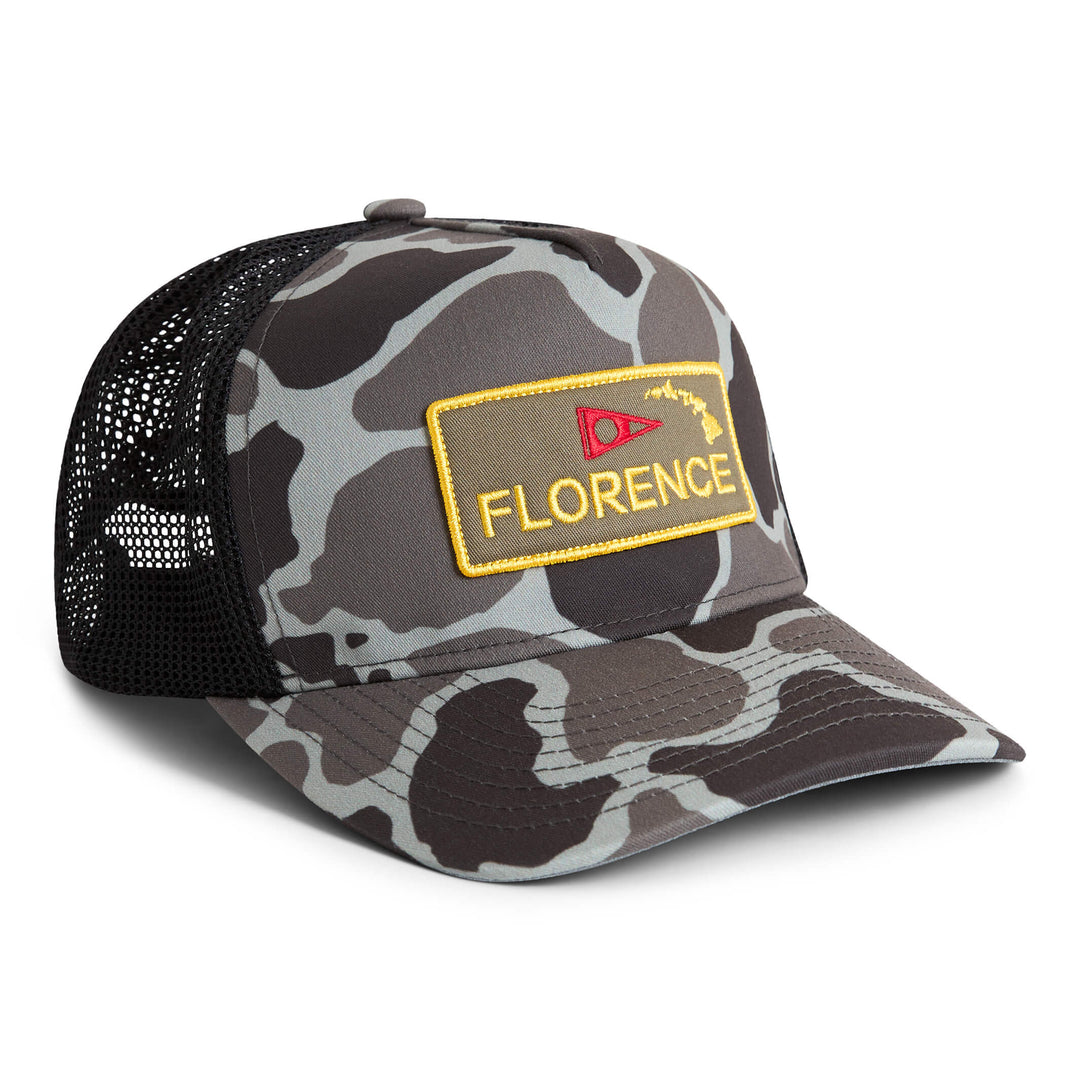 Color:Tundra Camo-Florence Island Trucker Hat