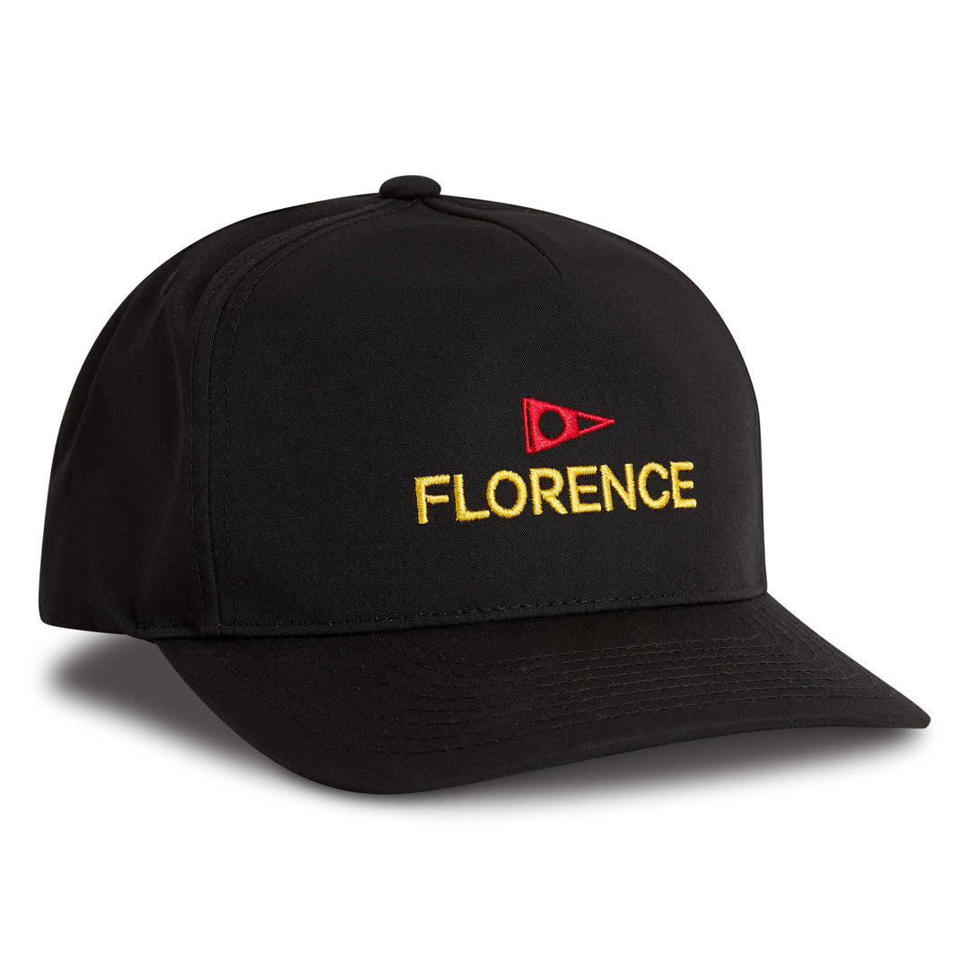 Color:Black-Florence Logo Twill Hat