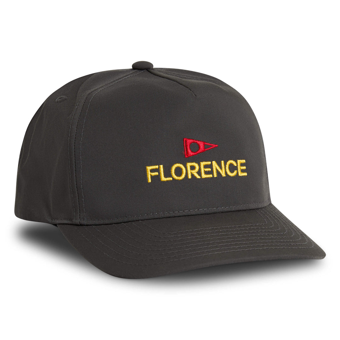 Color:Charcoal-Florence Logo Twill Hat