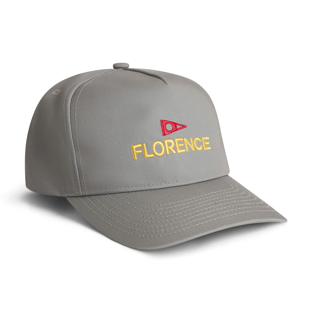 Color:Khaki-Florence Logo Twill Hat