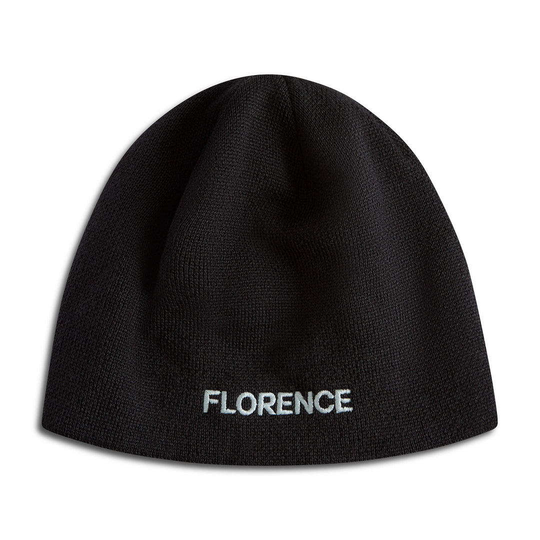 Color:Black-Florence Jacquard Logo Beanie