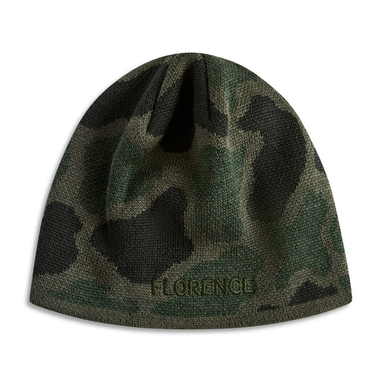 Color:Mountain Camo-Florence Jacquard Logo Beanie