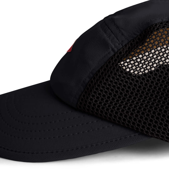 Color:Black-Florence Airtex Runner Hat
