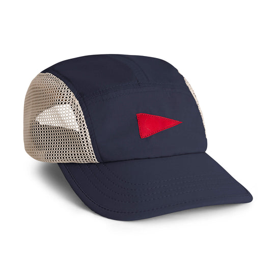 Color:Navy-Florence Airtex Runner Hat