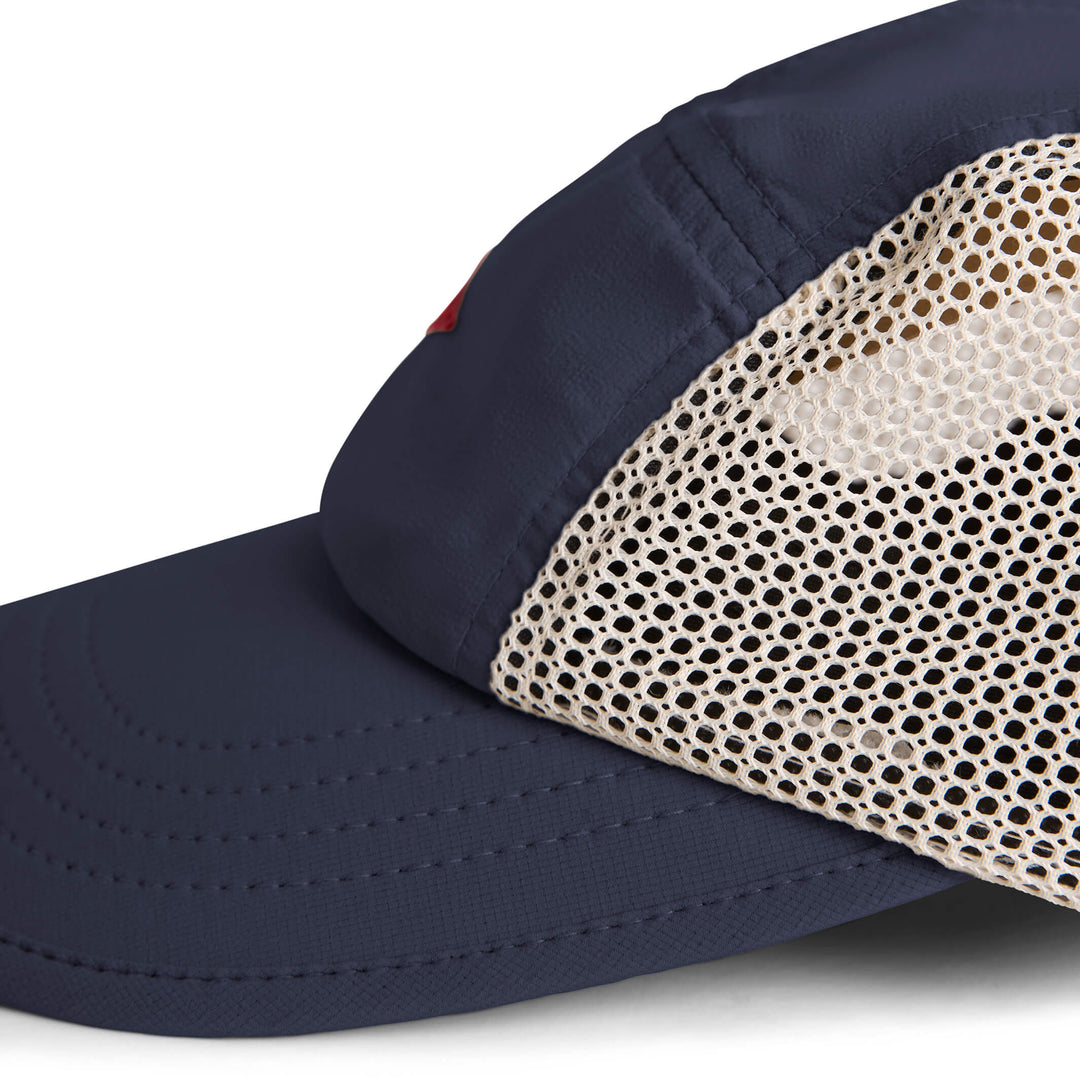 Color:Navy-Florence Airtex Runner Hat