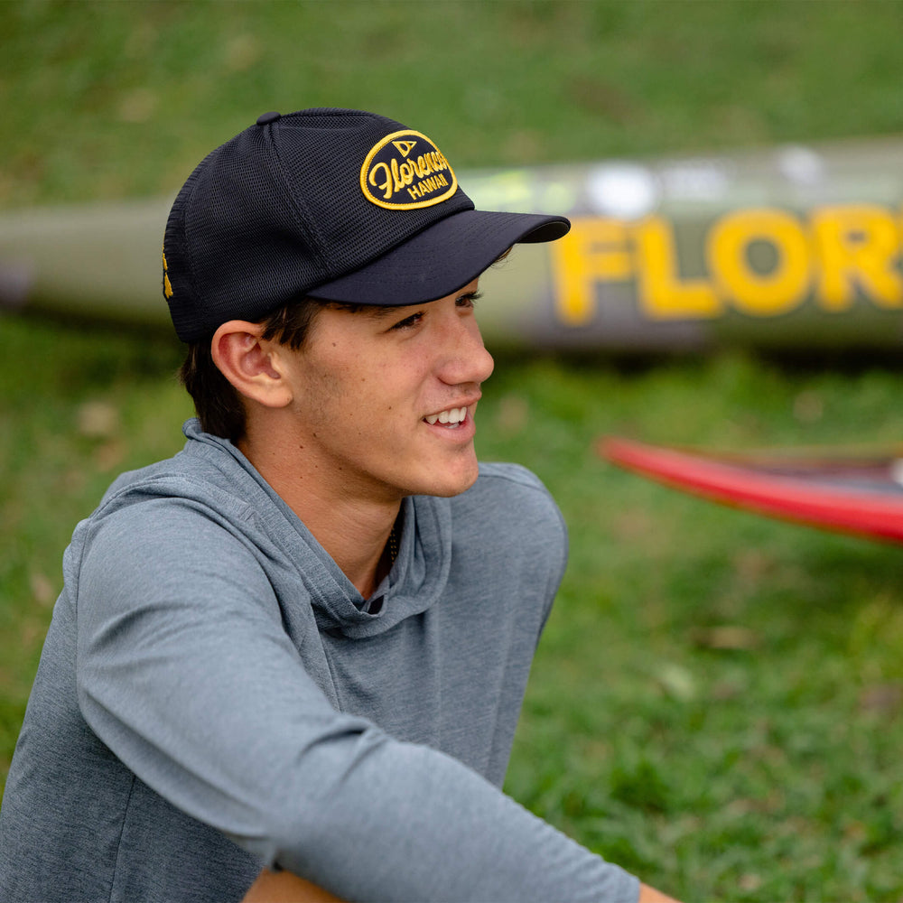 Color:Black-Hawaii Mesh Trucker -alt