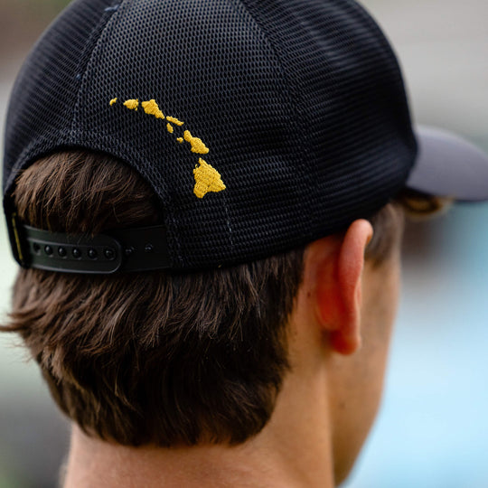 Color:Black-Hawaii Mesh Trucker