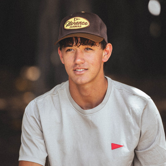 Color:Dark Brown-Hawaii Mesh Trucker -alt
