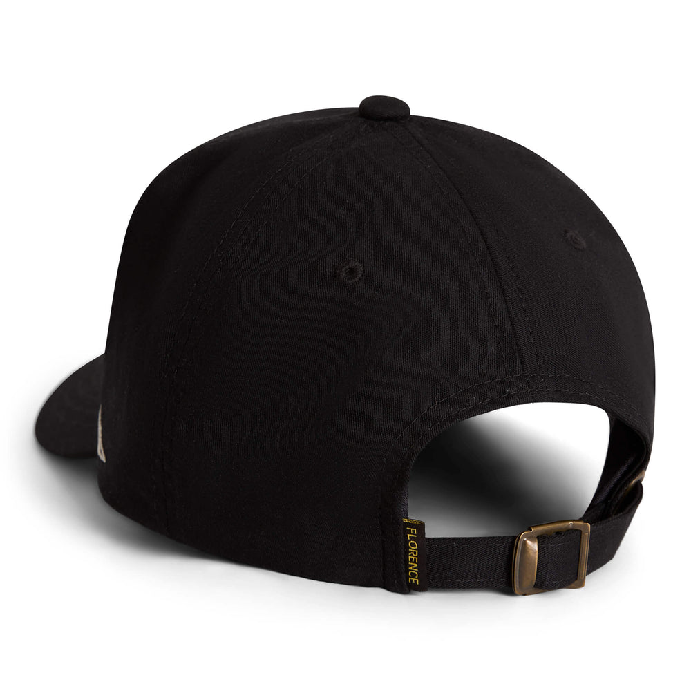 Color:Black-Florence Hawaii Embroidered Hat -alt