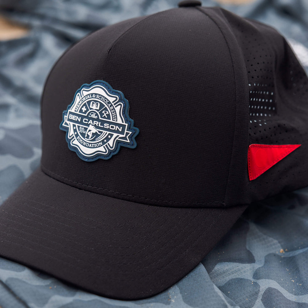 Color:Black-Florence Ben Carlson Foundation Performance Airtex Trucker Hat -alt