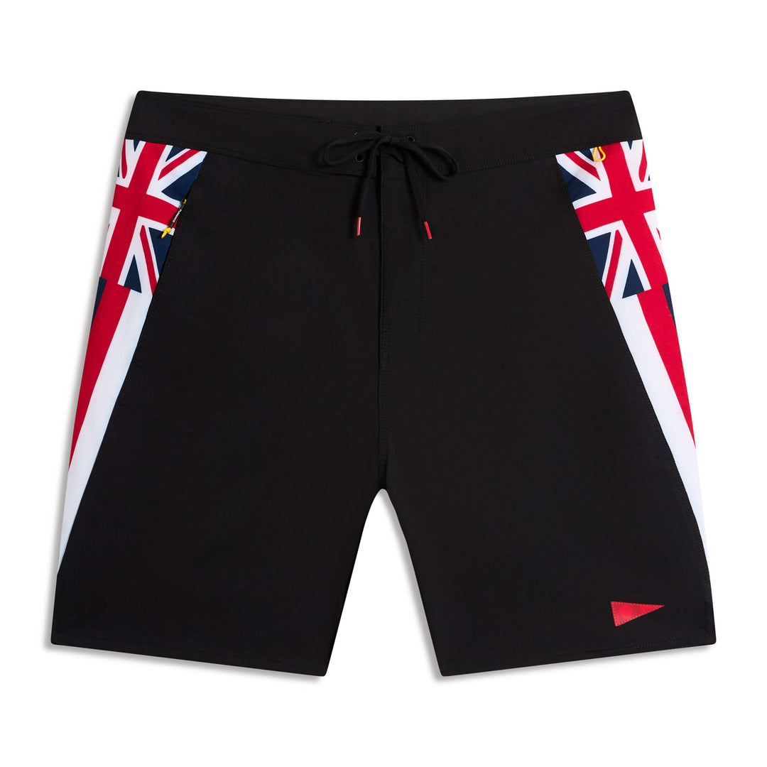 Color:Black White-Florence Pro Hawaii Boardshort