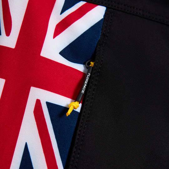 Color:Black White-Florence Pro Hawaii Boardshort