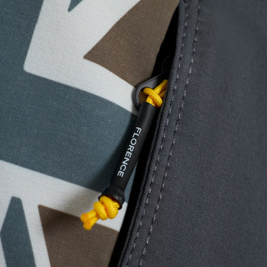 Color:Charcoal-Florence Pro Hawaii Boardshort