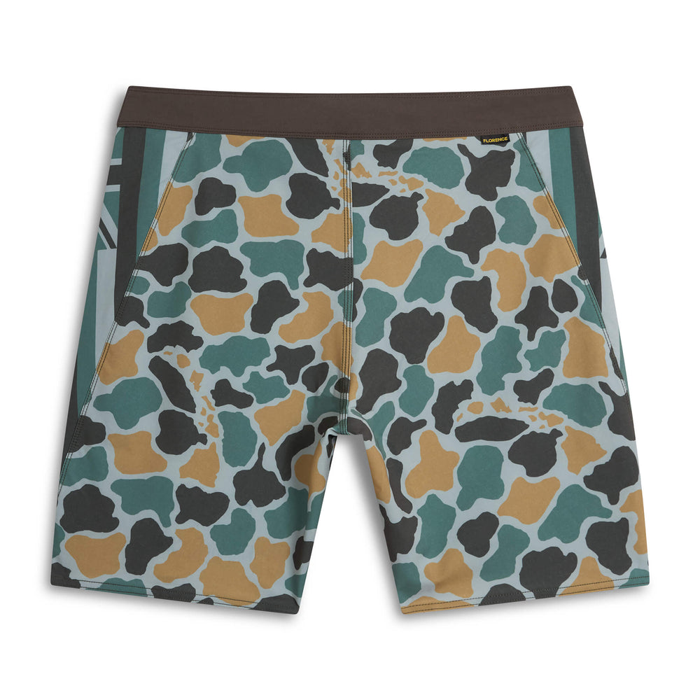 Color:Peace Camo-Florence Pro Hawaii Camo Boardshort -alt