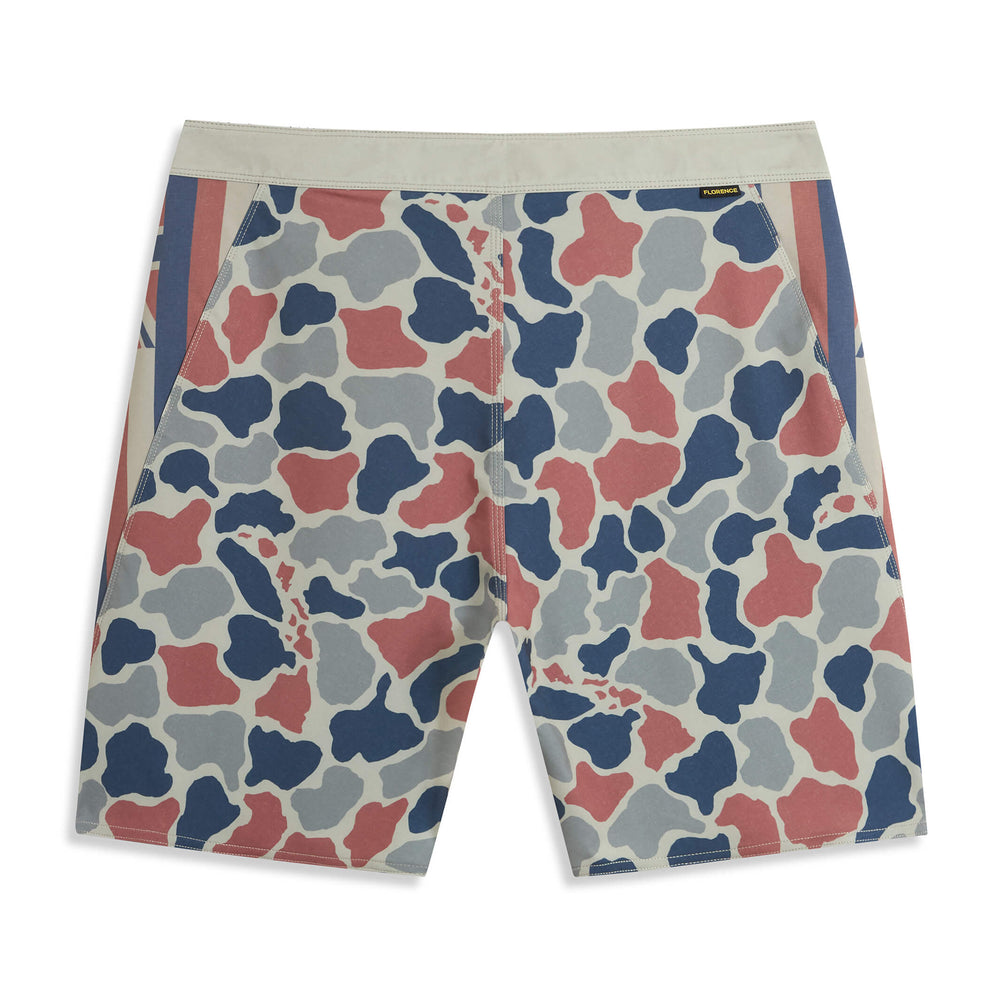 Color:Turkish Camo-Florence Pro Hawaii Camo Boardshort -alt