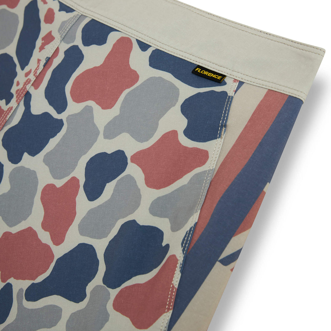 Color:Turkish Camo-Florence Pro Hawaii Camo Boardshort