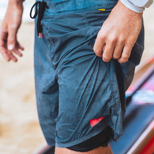 Color:Storm-Florence Airtex 2-in-1 Boardshort -alt