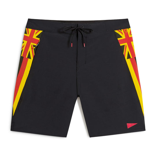 Color:Black Multi-Florence Cordura® Airtex Pro Hawaii Boardshort