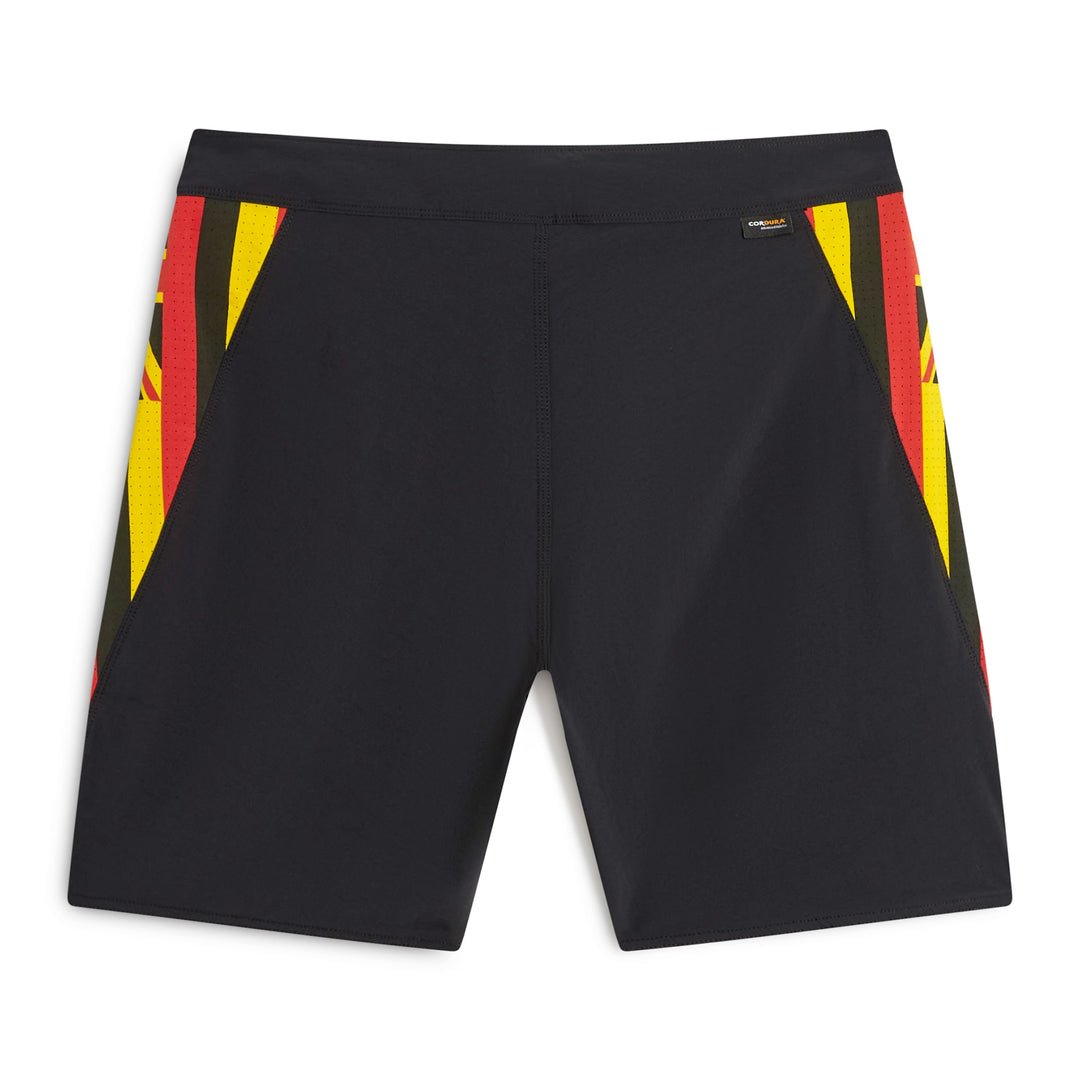 Color:Black Multi-Florence Cordura® Airtex Pro Hawaii Boardshort