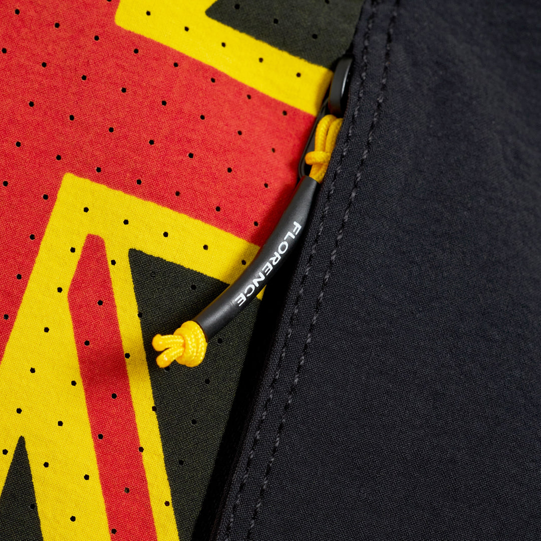 Color:Black Multi-Florence Cordura® Airtex Pro Hawaii Boardshort