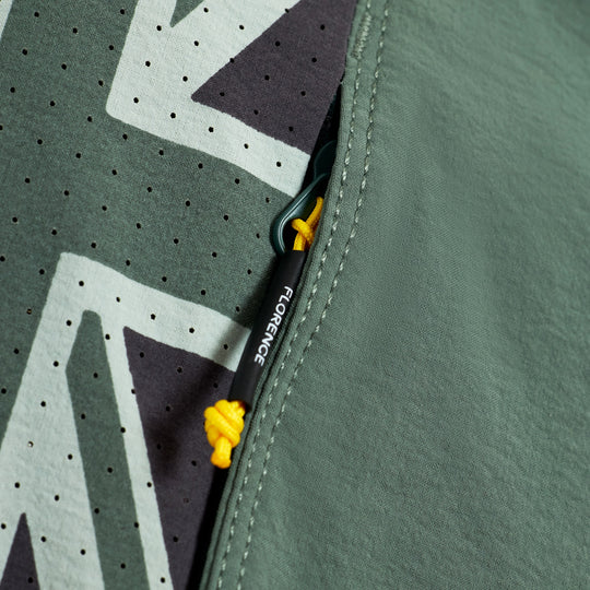 Color:Dark Sage-Florence Cordura® Airtex Pro Hawaii Boardshort