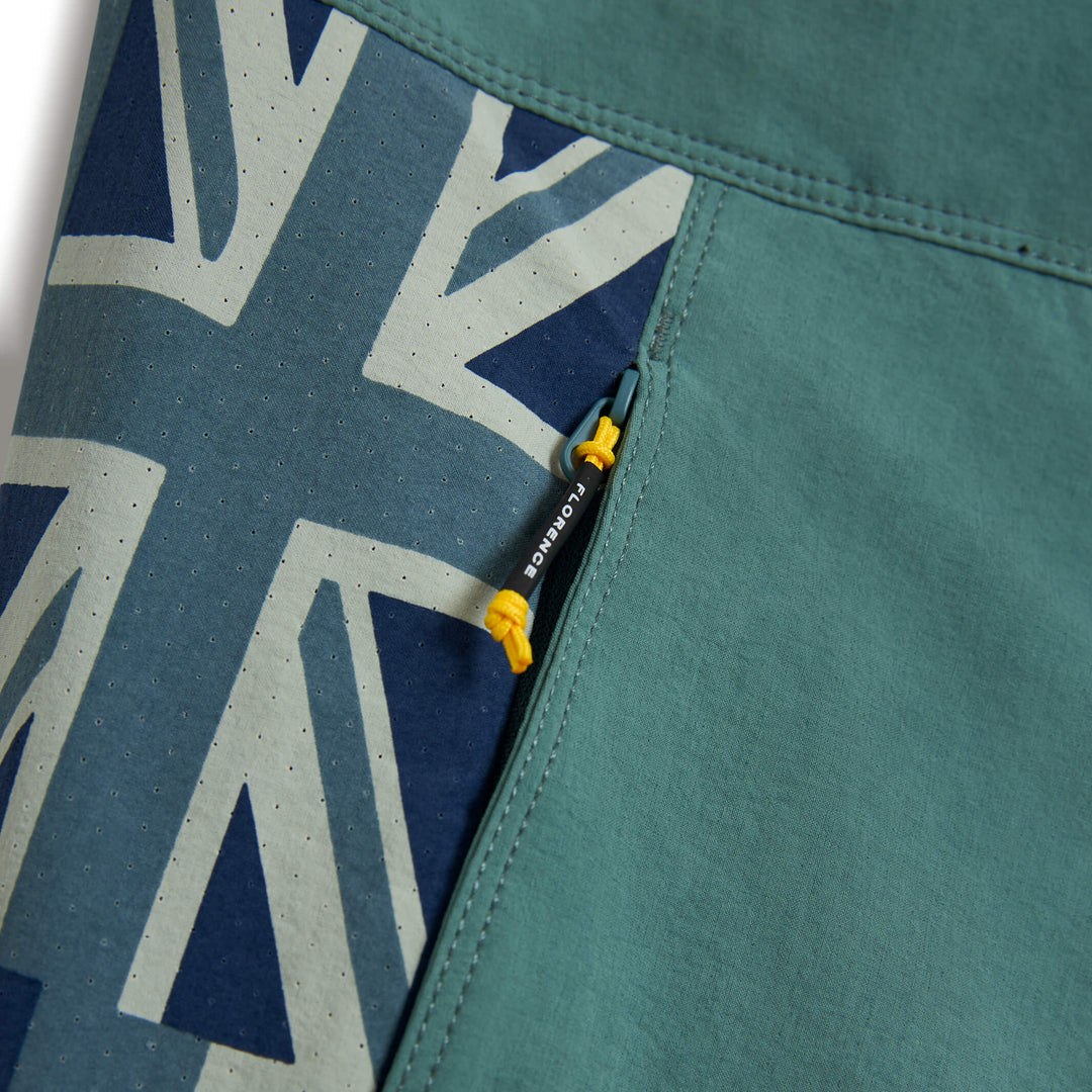 Color:Sea Blue-Florence Cordura® Airtex Pro Hawaii Boardshort