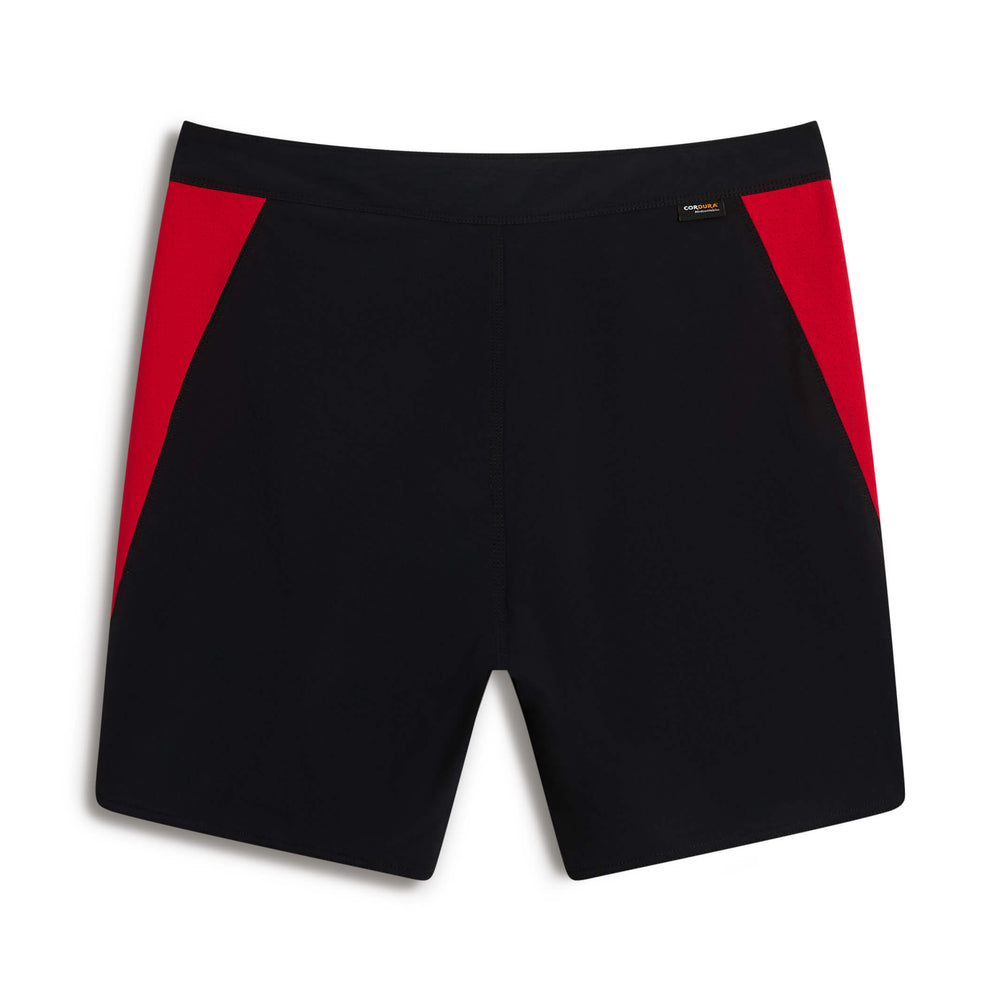 Color:Rescue Red-Kahuku Red Raiders Cordura Airtex Boardshort -alt