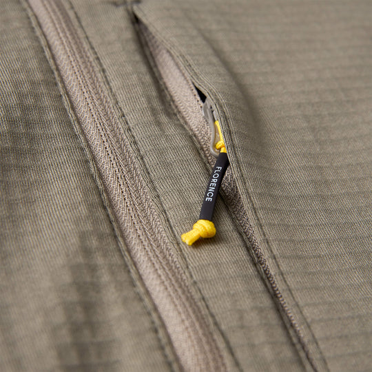 Color:Moss Grey-Florence Off Grid Fleece Half Zip 