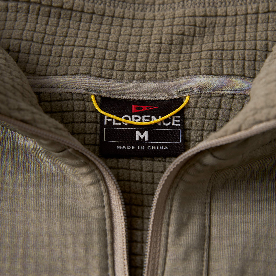 Color:Moss Grey-Florence Off Grid Fleece Half Zip 