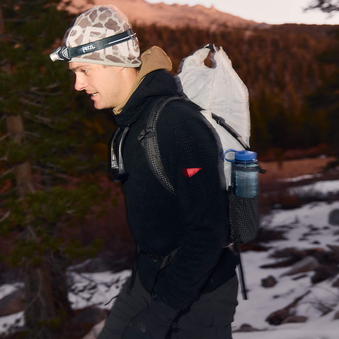 Color:Black-Polartec® Alpha Direct Hooded Fleece