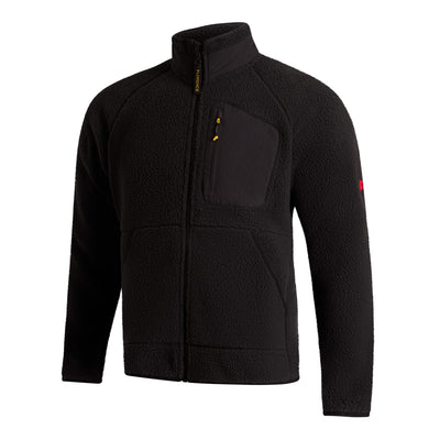 Color:Black-Florence High Pile Utility Fleece Jacket